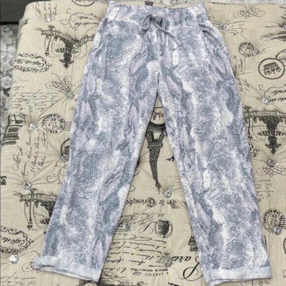 Adyson Parker Printed Tie-Waist Soft Knit Pants - Picture 2 of 11